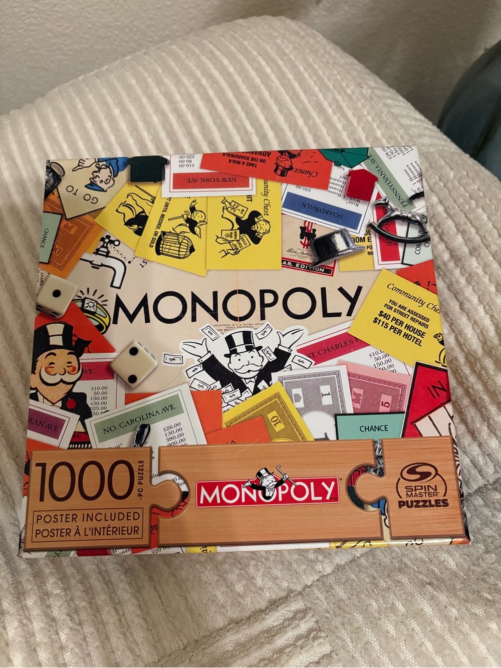 Monopoly 1000-Piece Jigsaw Puzzle - Monopoly Brand, Multicolor